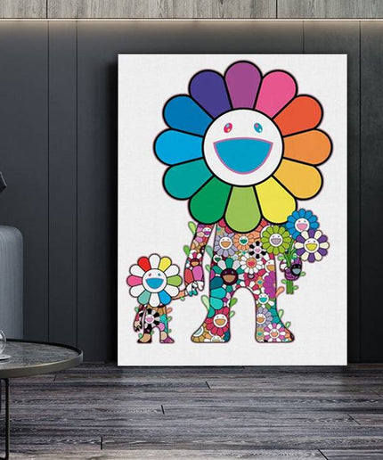 Artistic Collaboration: KAWS x Murakami Flower Buddies - Gallerie Canvas
