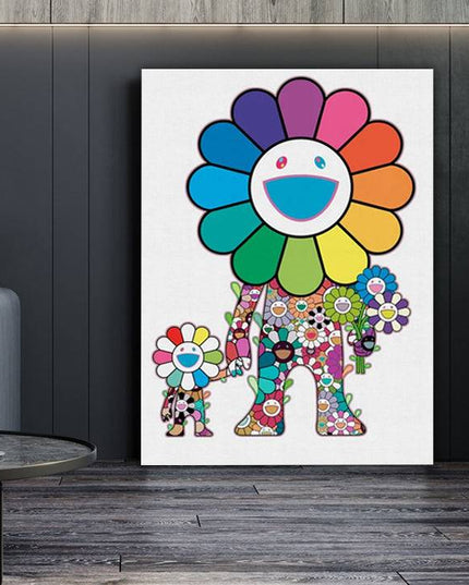 Artistic Collaboration: KAWS x Murakami Flower Buddies - Gallerie Canvas