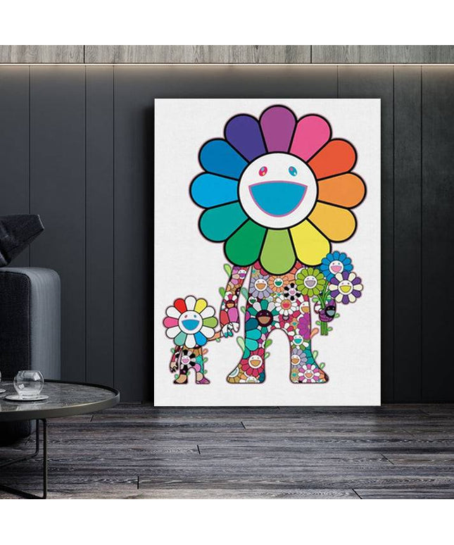 Artistic Collaboration: KAWS x Murakami Flower Buddies - Gallerie Canvas