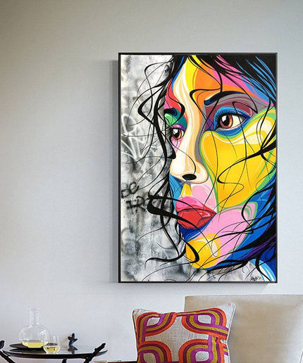 Abstract Lady Wall Poster