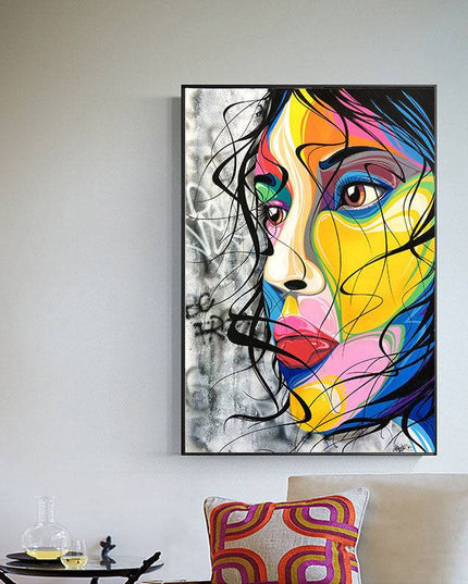 Abstract Lady Wall Poster