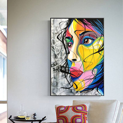 Abstract Lady Wall Poster