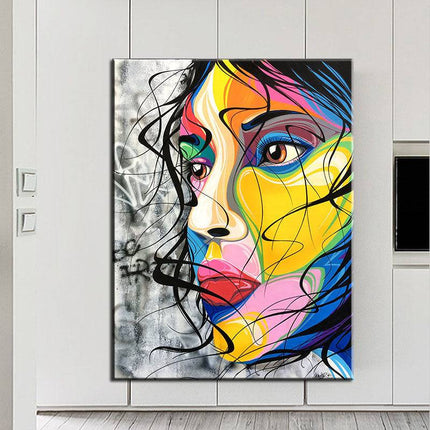 Abstract Lady Wall Poster