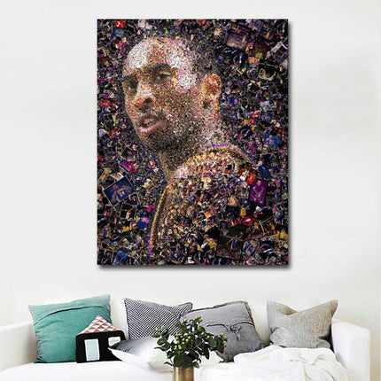 Copy of Kobe Bryant - Classic Lakers Portrait Canvas Print Wall Poster