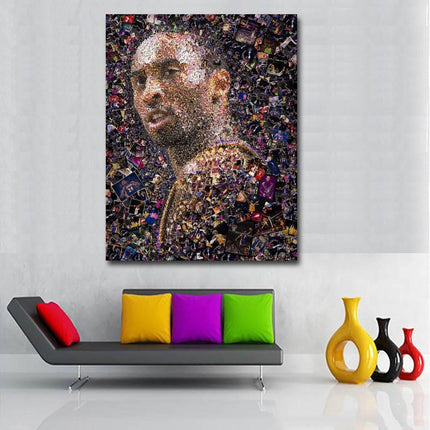 Copy of Kobe Bryant - Classic Lakers Portrait Canvas Print Wall Poster