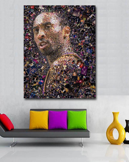 Copy of Kobe Bryant - Classic Lakers Portrait Canvas Print Wall Poster