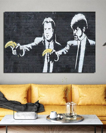 9mm Banana - Banksy Wall Poster