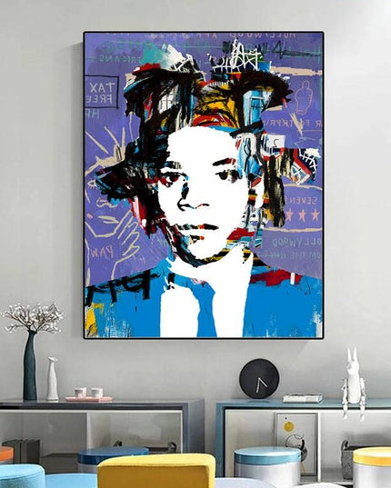 Basquiat Reimagined: Jean-Michel Basquiat by Stephen Chambers Wall Poster