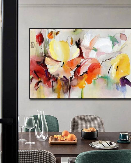 Blooming Beauty: Spring Flower Art Canvas Print Poster 
