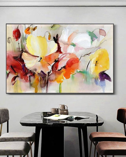 Blooming Beauty: Spring Flower Art Canvas Print Poster 