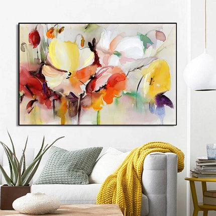 Blooming Beauty: Spring Flower Art Canvas Print Poster 