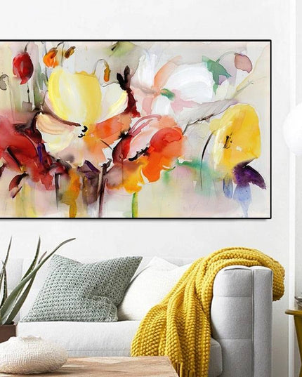Blooming Beauty: Spring Flower Art Canvas Print Poster 