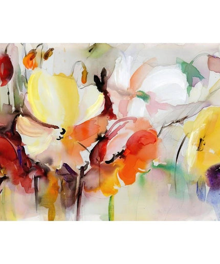 Blooming Beauty: Spring Flower Art Canvas Print Poster 