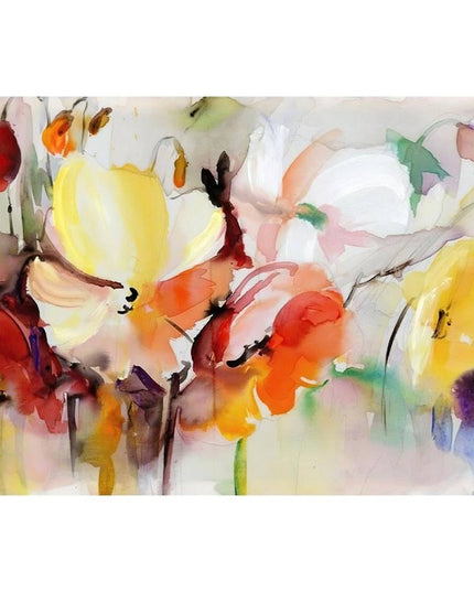 Blooming Beauty: Spring Flower Art Canvas Print Poster 