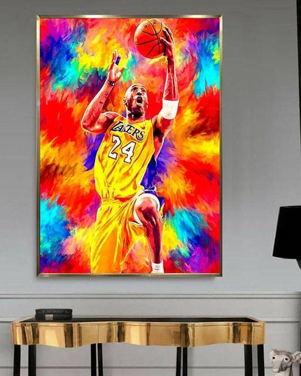 Classic Move - Kobe Bryant Watercolor Canvas Print Poster Wall Poster