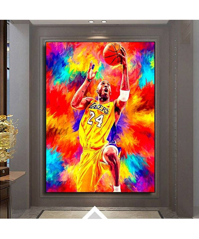 Classic Move - Kobe Bryant Watercolor Canvas Print Poster Wall Poster