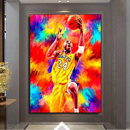 Classic Move - Kobe Bryant Watercolor Canvas Print Poster Wall Poster