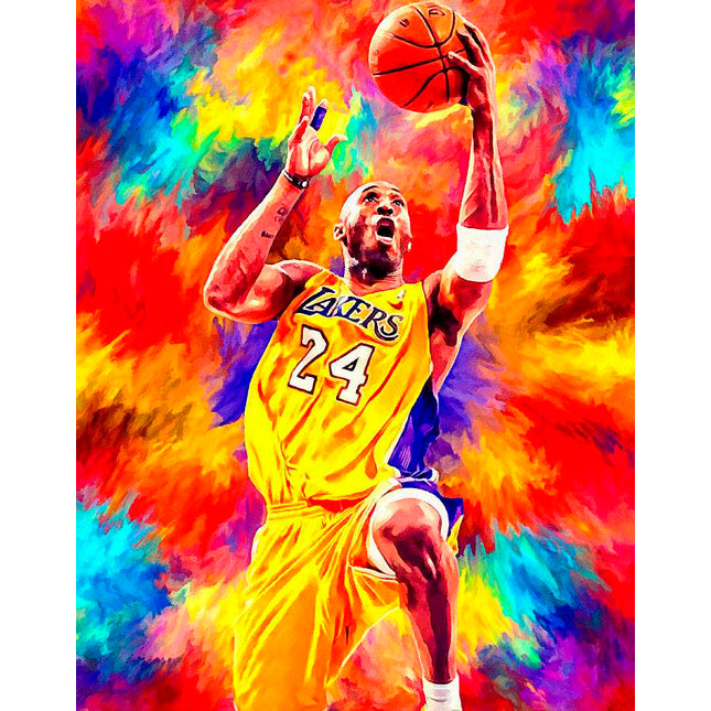 Classic Move - Kobe Bryant Watercolor Canvas Print Poster Wall Poster