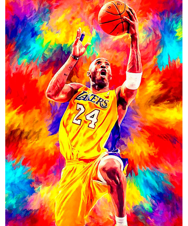 Classic Move - Kobe Bryant Watercolor Canvas Print Poster Wall Poster