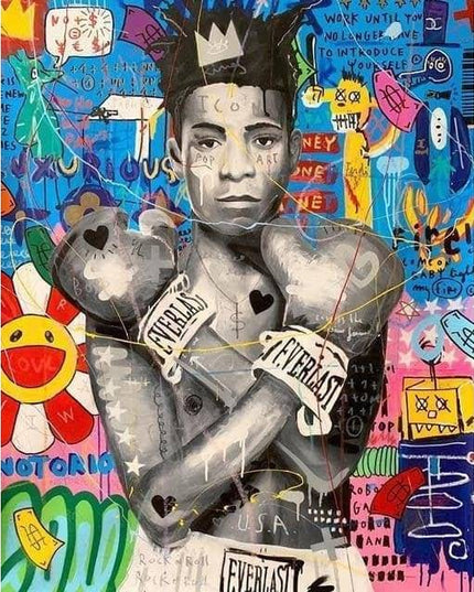 Colorful Funny Graffiti Wall Art - Artistic & Colorful Canvas Print