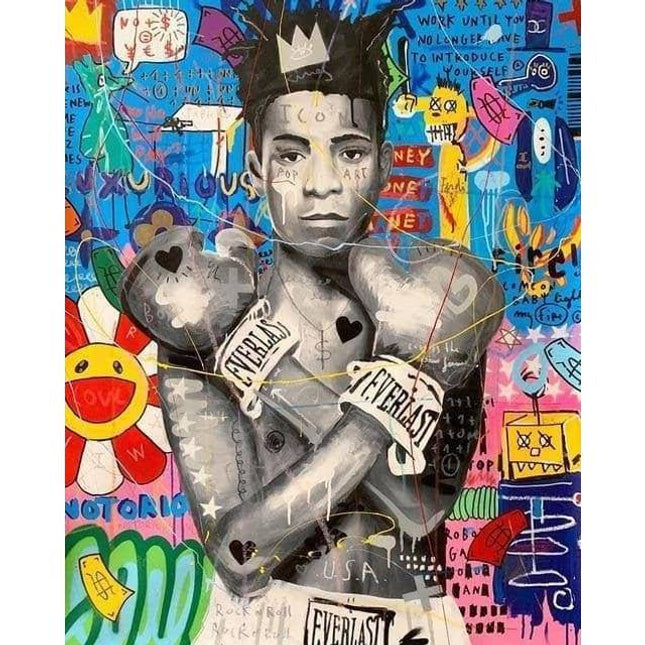Colorful Funny Graffiti Wall Art - Artistic & Colorful Canvas Print