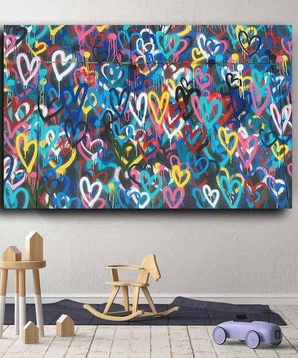 Colorful Love Series Art Wall Poster - Romantic & Artistic Canvas Print