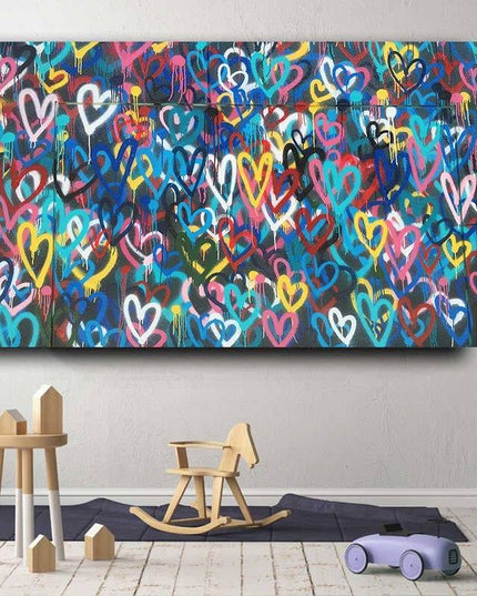 Colorful Love Series Art Wall Poster - Romantic & Artistic Canvas Print