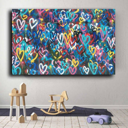 Colorful Love Series Art Wall Poster - Romantic & Artistic Canvas Print