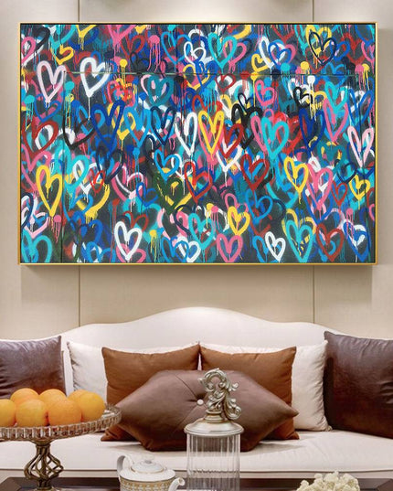 Colorful Love Series Art Wall Poster - Romantic & Artistic Canvas Print