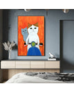 D 1293 Catoon Cat-13 / 5 x 7 inch / 13 x 18 cm