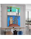 D 1293 Catoon Cat-10 / 12 x 16 inch / 30 x 40 cm