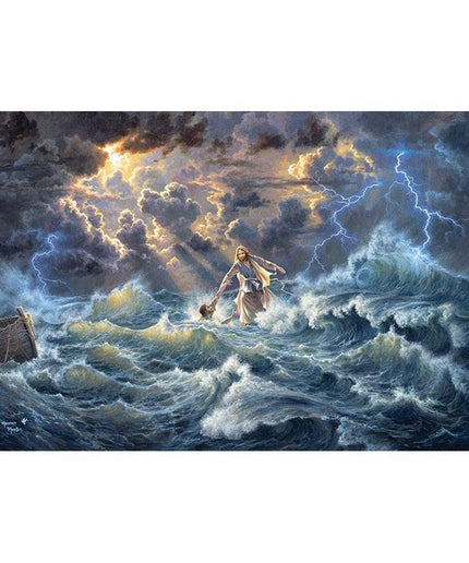 Divine Presence: Spiritual Jesus Christ Art Poster 