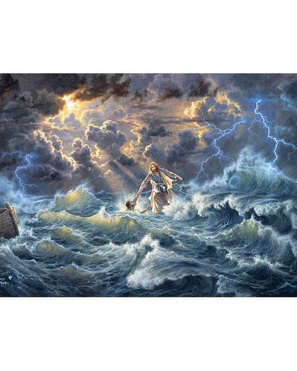 Divine Presence: Spiritual Jesus Christ Art Poster 