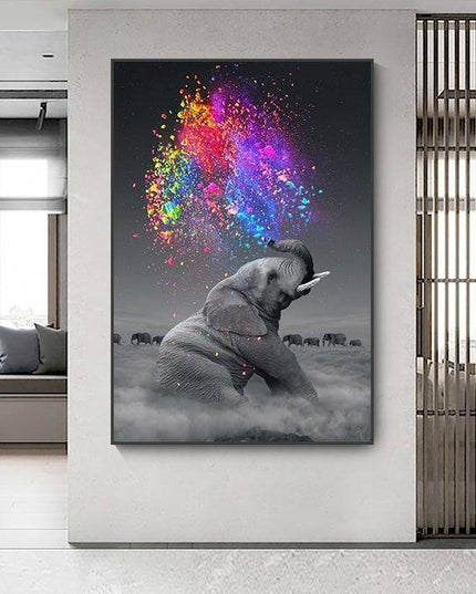 Elephant Swish Wall Poster