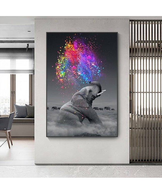 Elephant Swish Wall Poster