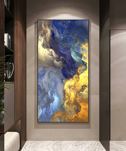 Enchanting Cloudscape - Nordic Abstract Cloud Mist Canvas Poster Wall Poster