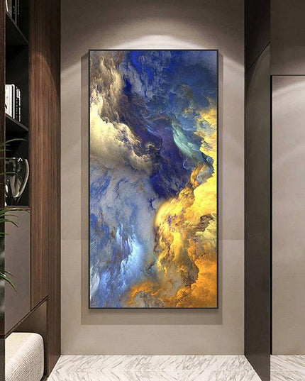Enchanting Cloudscape - Nordic Abstract Cloud Mist Canvas Poster Wall Poster