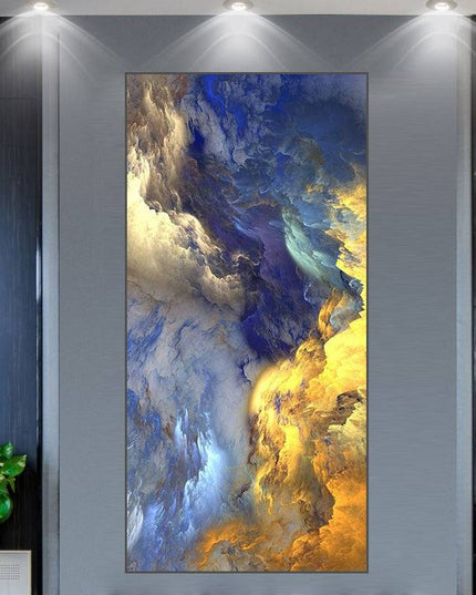 Enchanting Cloudscape - Nordic Abstract Cloud Mist Canvas Poster Wall Poster