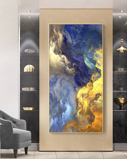 Enchanting Cloudscape - Nordic Abstract Cloud Mist Canvas Poster Wall Poster