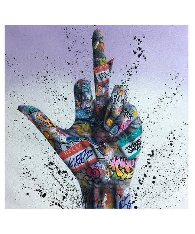 Express Yourself - Hip Hop Inspirational  Gesture Graffiti Art Poster Wall Poster