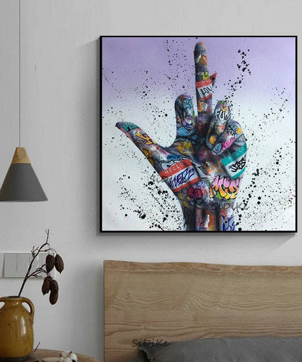 Express Yourself - Hip Hop Inspirational  Gesture Graffiti Art Poster Wall Poster