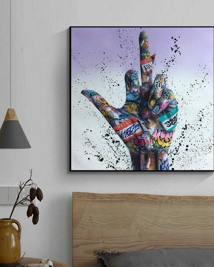 Express Yourself - Hip Hop Inspirational  Gesture Graffiti Art Poster Wall Poster