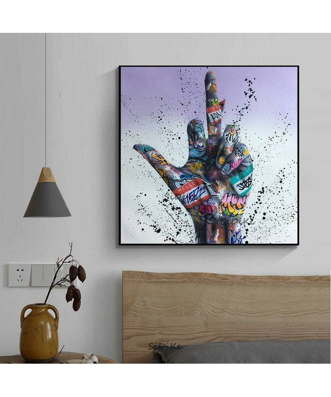 Express Yourself - Hip Hop Inspirational  Gesture Graffiti Art Poster Wall Poster