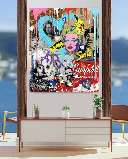 Famous Fusion - Graffiti Pop Art Wall Decor Canvas Poster Wall Poster