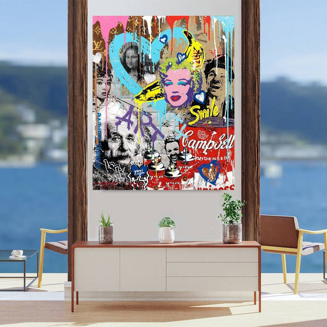 Famous Fusion - Graffiti Pop Art Wall Decor Canvas Poster Wall Poster