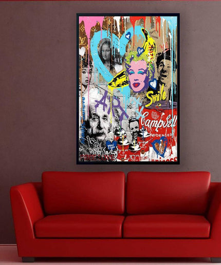 Famous Fusion - Graffiti Pop Art Wall Decor Canvas Poster Wall Poster