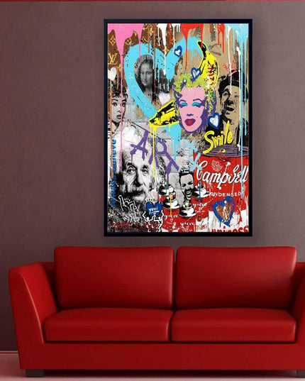 Famous Fusion - Graffiti Pop Art Wall Decor Canvas Poster Wall Poster