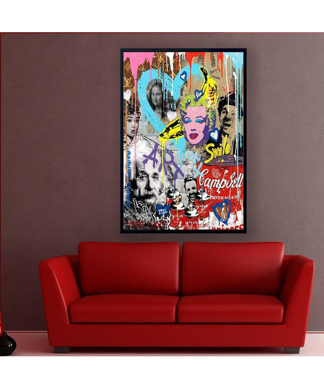 Famous Fusion - Graffiti Pop Art Wall Decor Canvas Poster Wall Poster