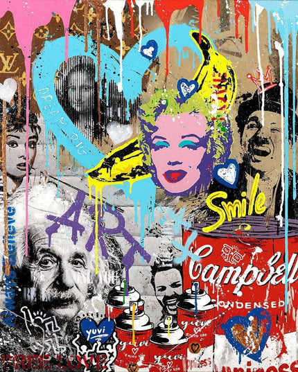 Famous Fusion - Graffiti Pop Art Wall Decor Canvas Poster Wall Poster