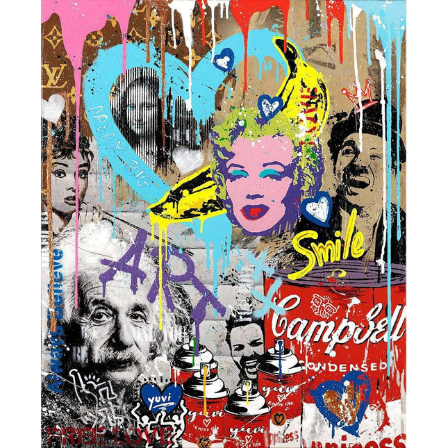 Famous Fusion - Graffiti Pop Art Wall Decor Canvas Poster Wall Poster